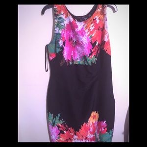 Black floral dress